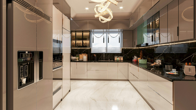 Beautiful modern kitchen achieved without full renovation