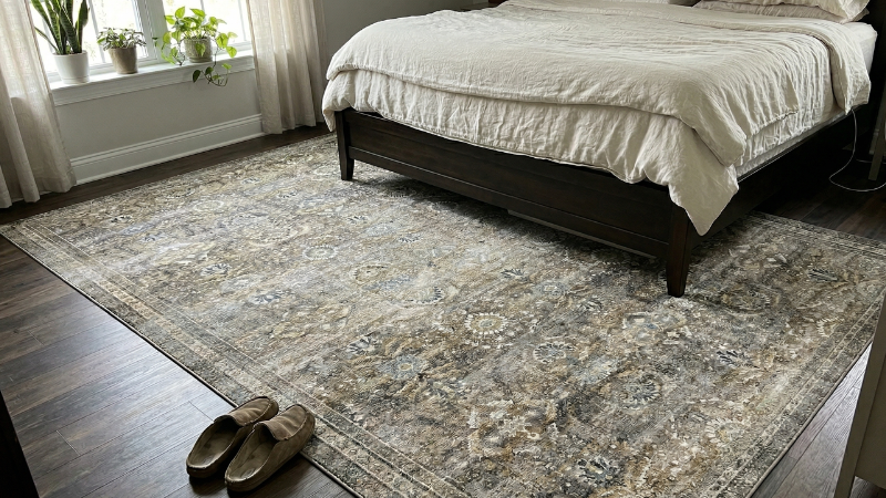 Loloi Layla vintage distressed antique moss area rug designer look under 200 dollars